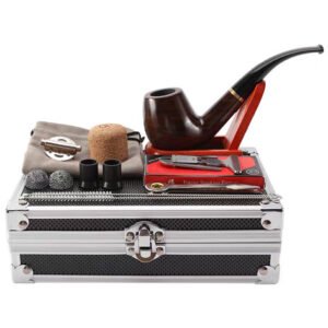 Wood Pipe Set With Aluminum Case